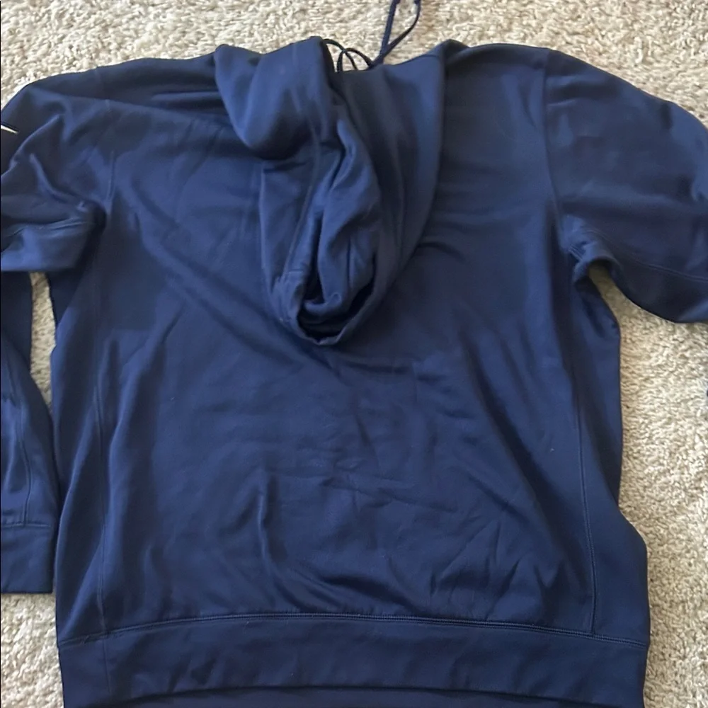 Nike Men's Navy Broncos Pullover Hoodie